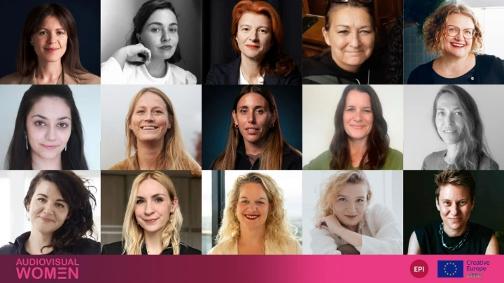 The 15 participants of AUDIOVISUAL WOMEN 2026/27, leadership programme of the Erich Pommer Institut