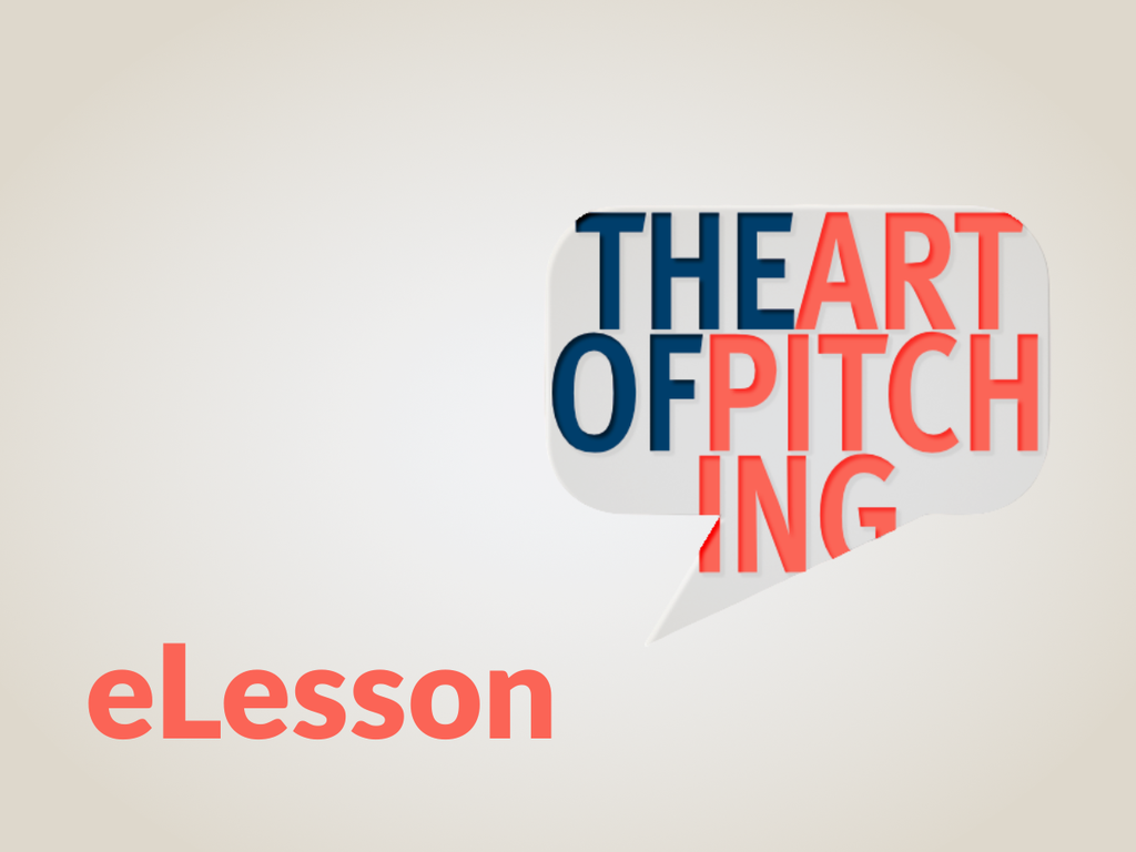 eLesson | The Art of Pitching